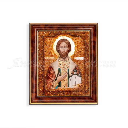 Икона из Янтаря св.Роман купить в Москве