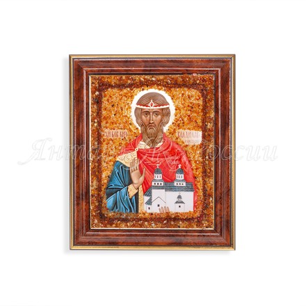 Икона из Янтаря св.Владислав купить в Москве