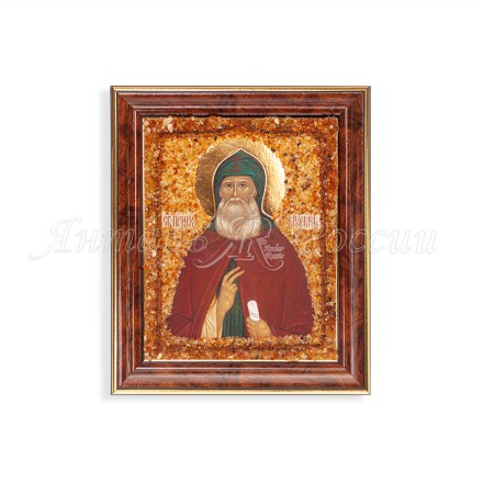 Икона из Янтаря св.Илия Муромский купить в Москве
