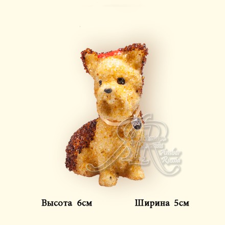 Собака Керамика Янтарь купить в Москве