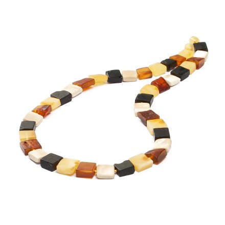 Бусы &quot;Квадрат&quot; из Янтаря и бивня мамонта купить