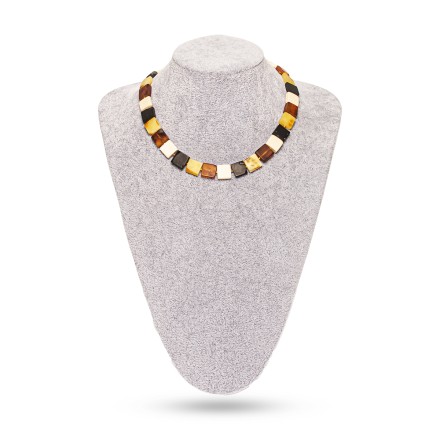 Бусы &quot;Квадрат&quot; из Янтаря и бивня мамонта купить