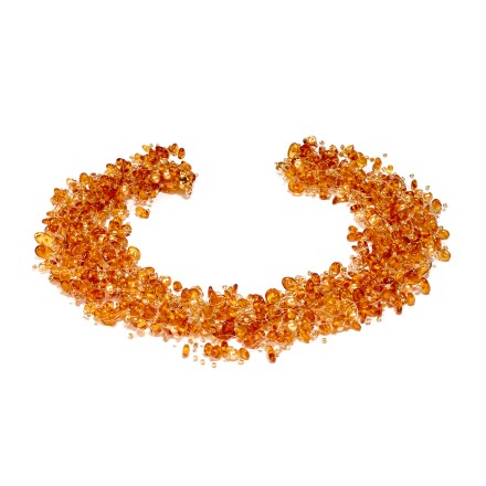 Колье &quot;Воздушное&quot; из Янтаря и бисера купить