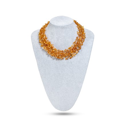 Колье &quot;Воздушное&quot; из Янтаря и бисера купить