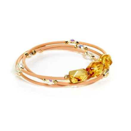 Браслет &quot;Конфетка&quot; из Янтаря на струне купить