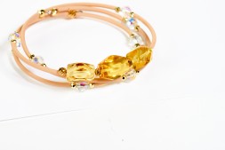 Браслет &quot;Конфетка&quot; из Янтаря на струне