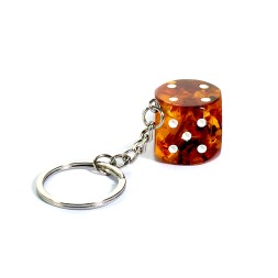 Брелок &quot;Кубик игральный&quot; из Янтаря и юв.смолы