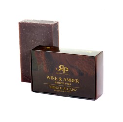 Мыло натуральное &quot;Вино и Янтарь&quot; 100г