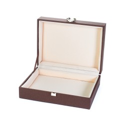 Короб под сувениры из рогожки и флока