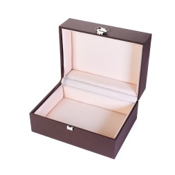 Короб под сувениры из рогожки и флока