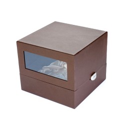 Короб витражный под сувениры из дизайнерской бумаги и атласа