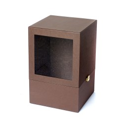 Короб витражный под сувениры из дизайнерской бумаги и атласа