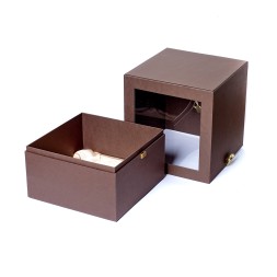 Короб витражный под сувениры из дизайнерской бумаги и атласа