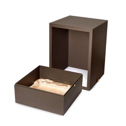 Короб под сувениры витражный из дизайнерской бумаги и атласа