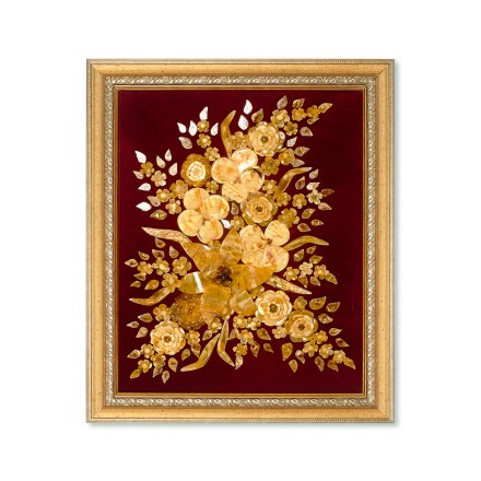 Панно &quot;Орхидеи&quot; из Янтаря купить