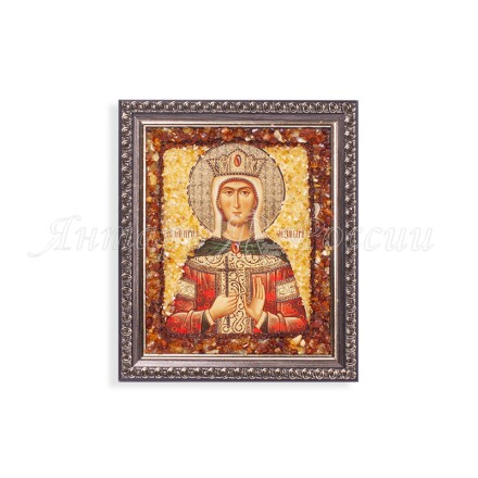 Икона из Янтаря св.Александра купить в Москве