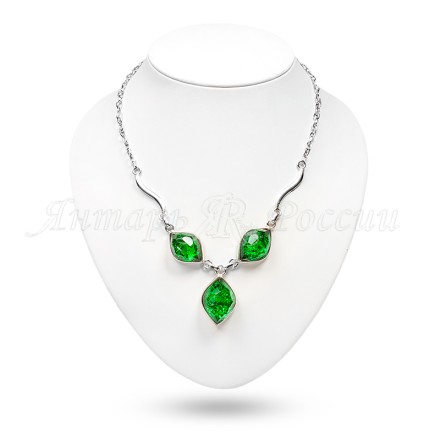 Колье &quot;Роса&quot; из Бернита Посеребрение купить