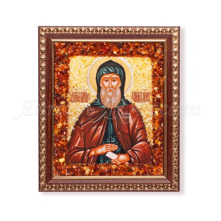 Икона из янтаря св.Даниил купить в Москве