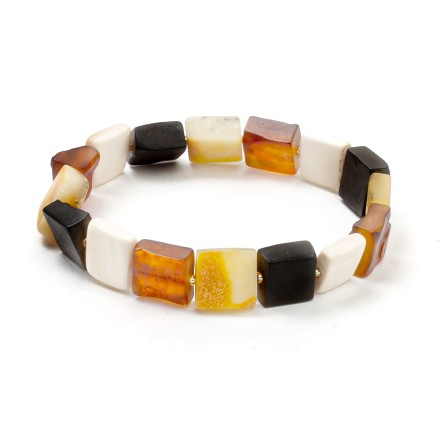 Браслет &quot;Пластина&quot; из Янтаря и бивня мамонта купить
