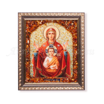 Икона из Янтаря св.Фотина купить в Москве
