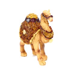 Верблюд средний Янтарь/Полистоун 13см